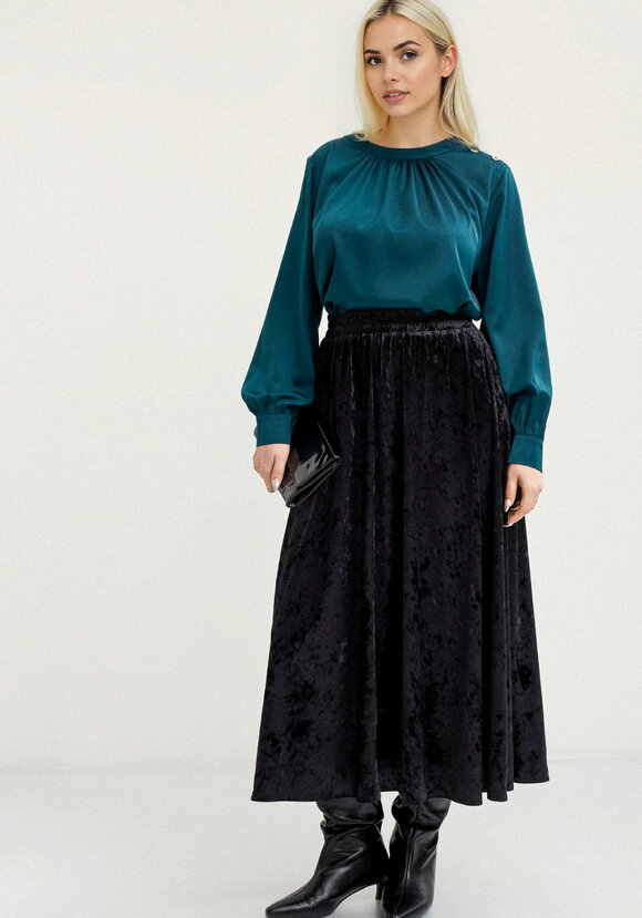 Юбка полусолнце из бархата шир.  580, рис. 20