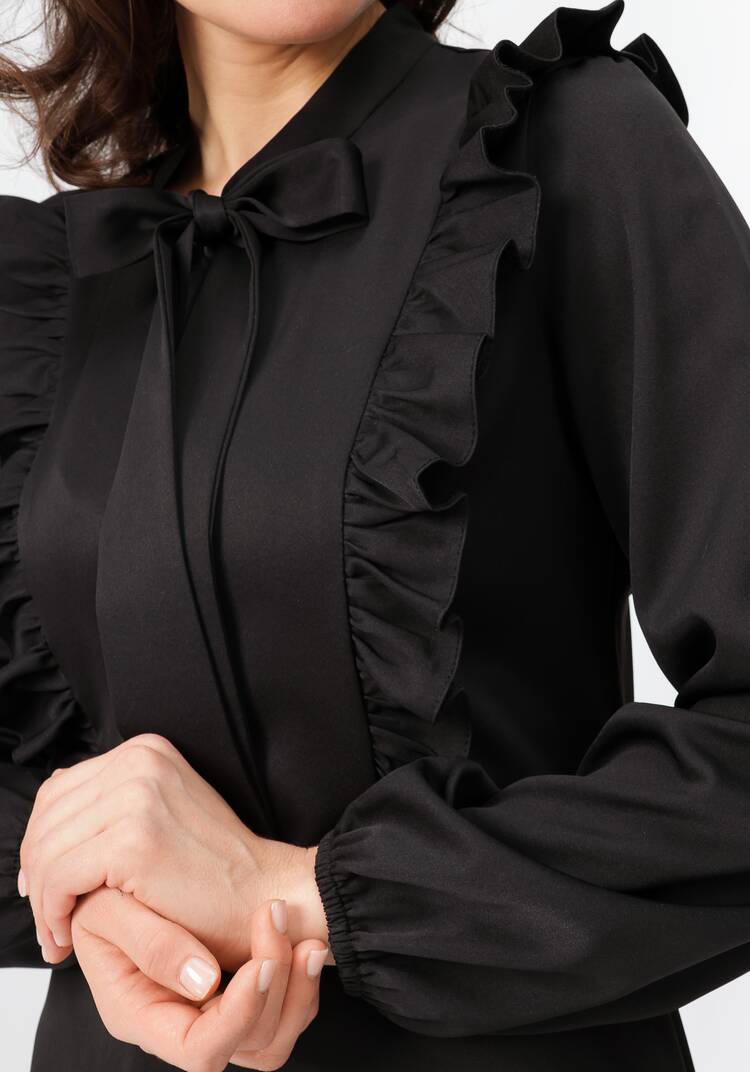 Платье с бантом свободного кроя шир.  750, рис. 17