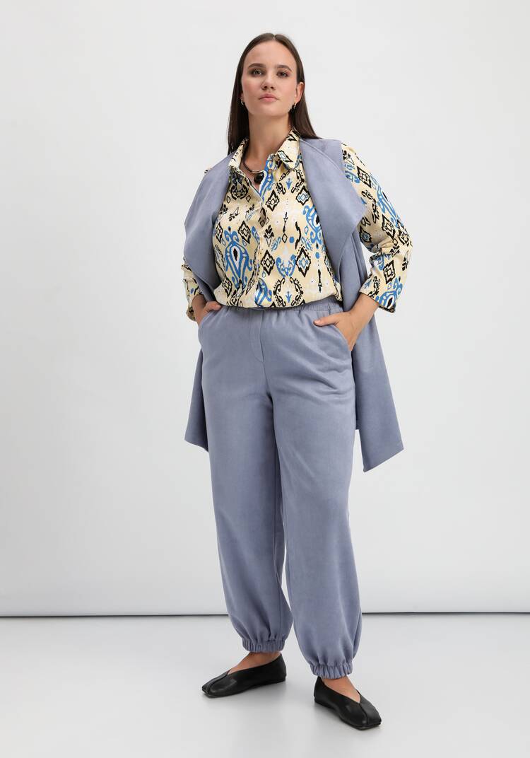 Брюки-шаровары с резинкой по низу шир.  750, рис. 16