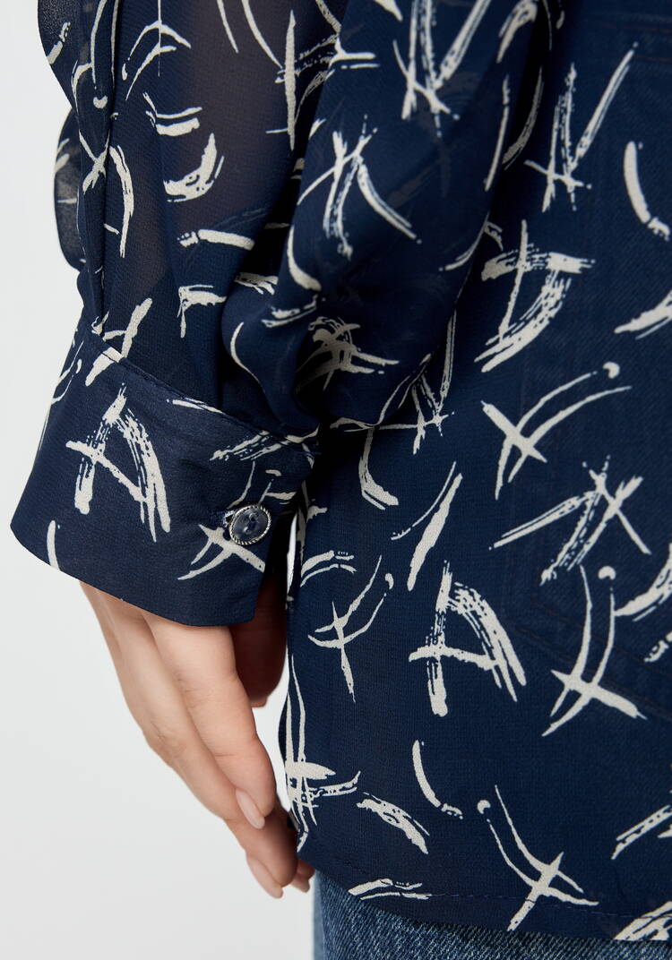 Рубашка из шифона Иветта шир.  750, рис. 17