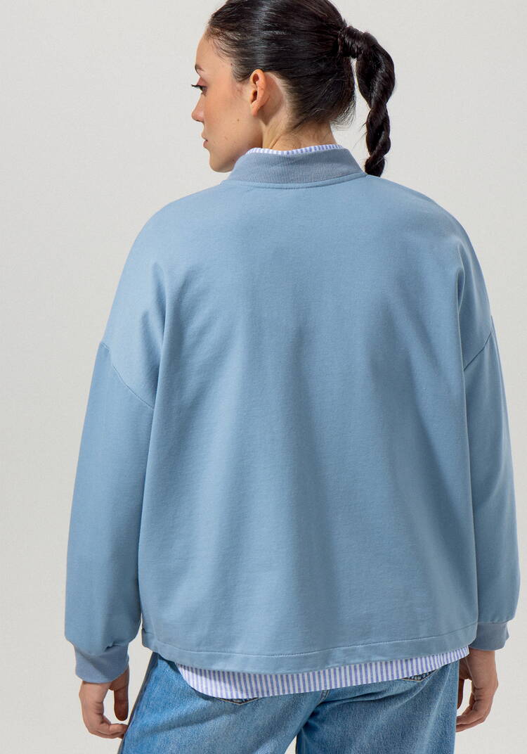 Бомбер с кулиской по низу шир.  750, рис. 28