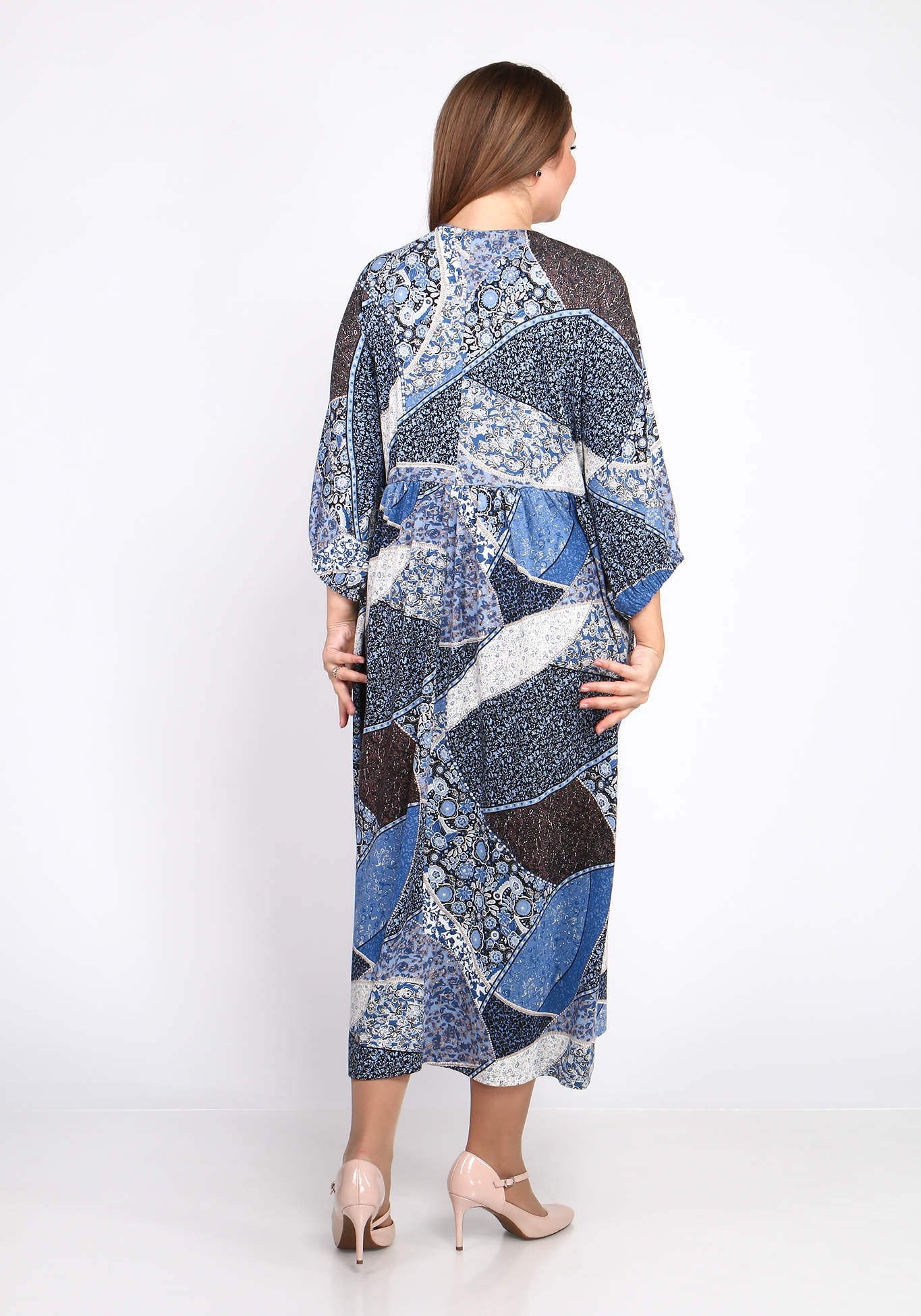 Платье "Мягкий рассвет" Синель, размер 50, цвет голубой - фото 7