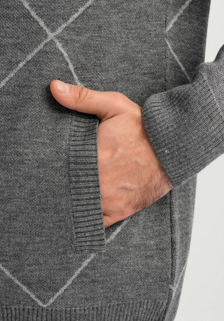 Кардиган на молнии с высокой горловиной шир.  750, рис. 7