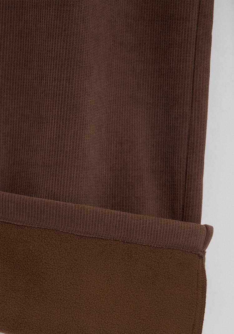 Брюки из микровельвета с начёсом шир.  750, рис. 6