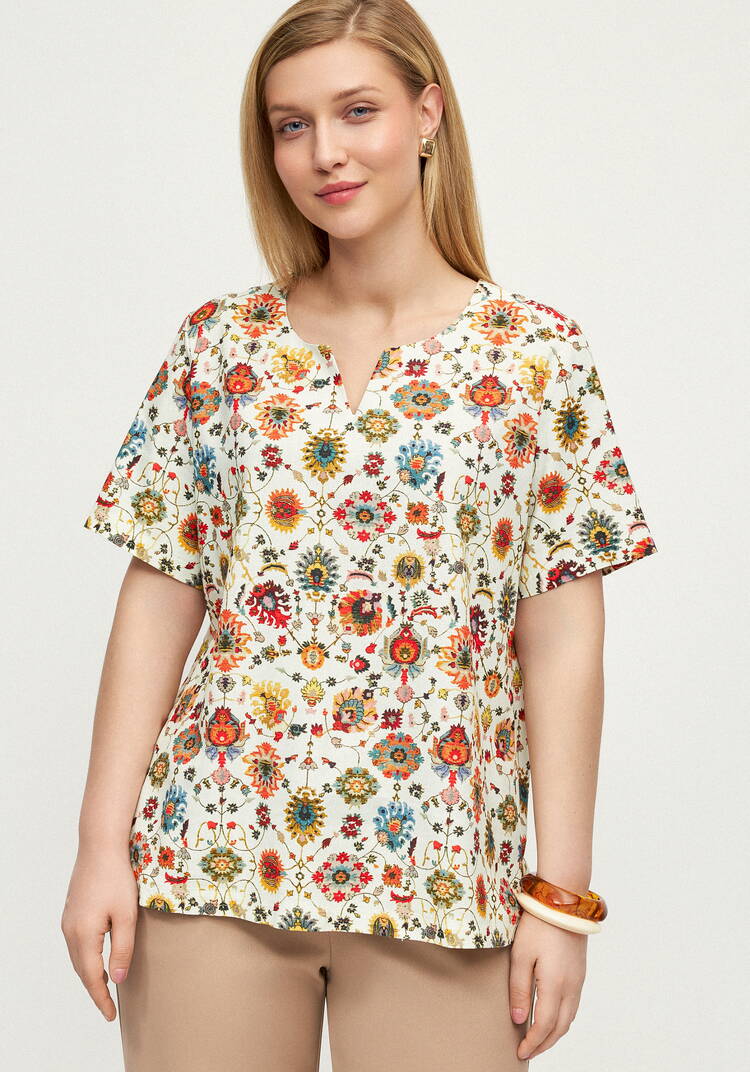 Блуза Путешествие мечты шир.  750, рис. 4