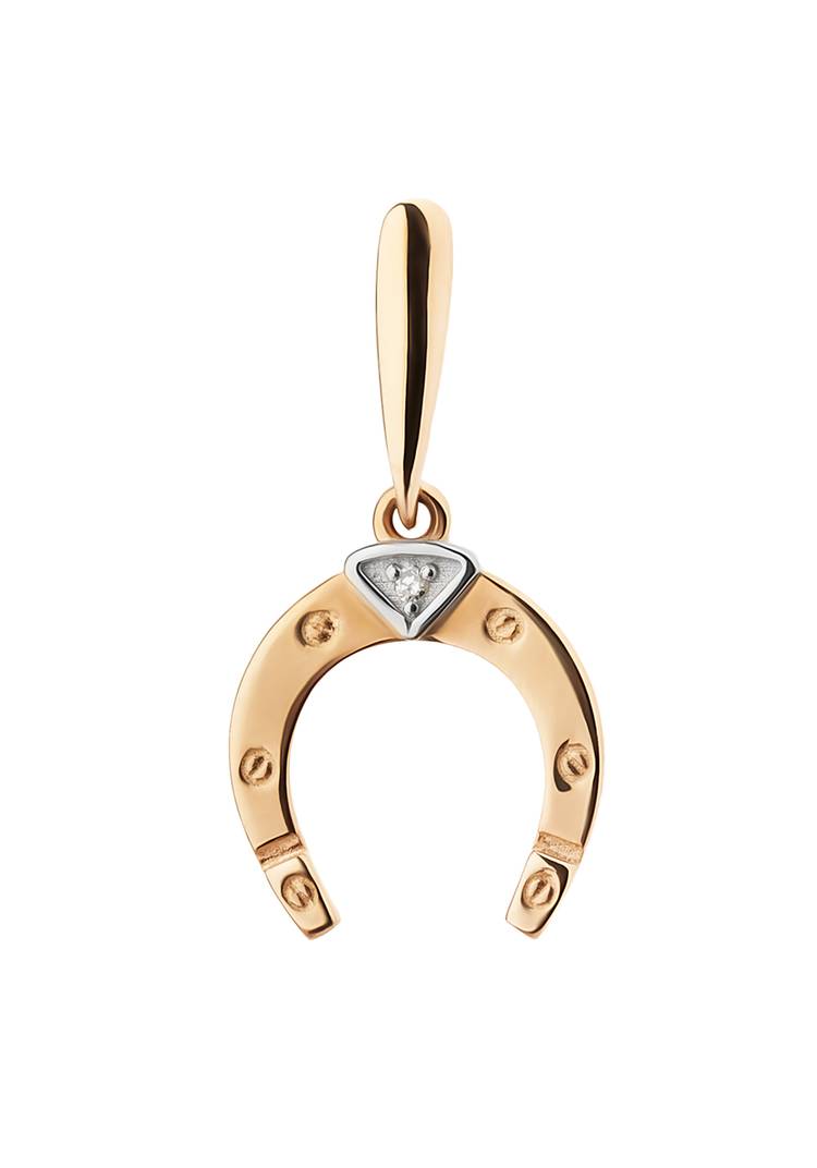 Серебряная подвеска  Счастье шир.  750, рис. 2