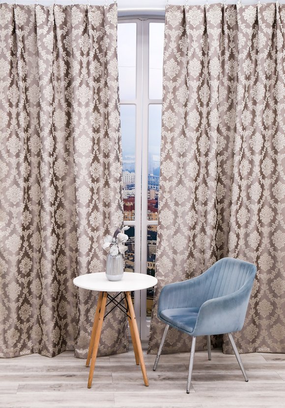 Портьеры с жаккардовым рисунком Верона шир.  580, рис. 1