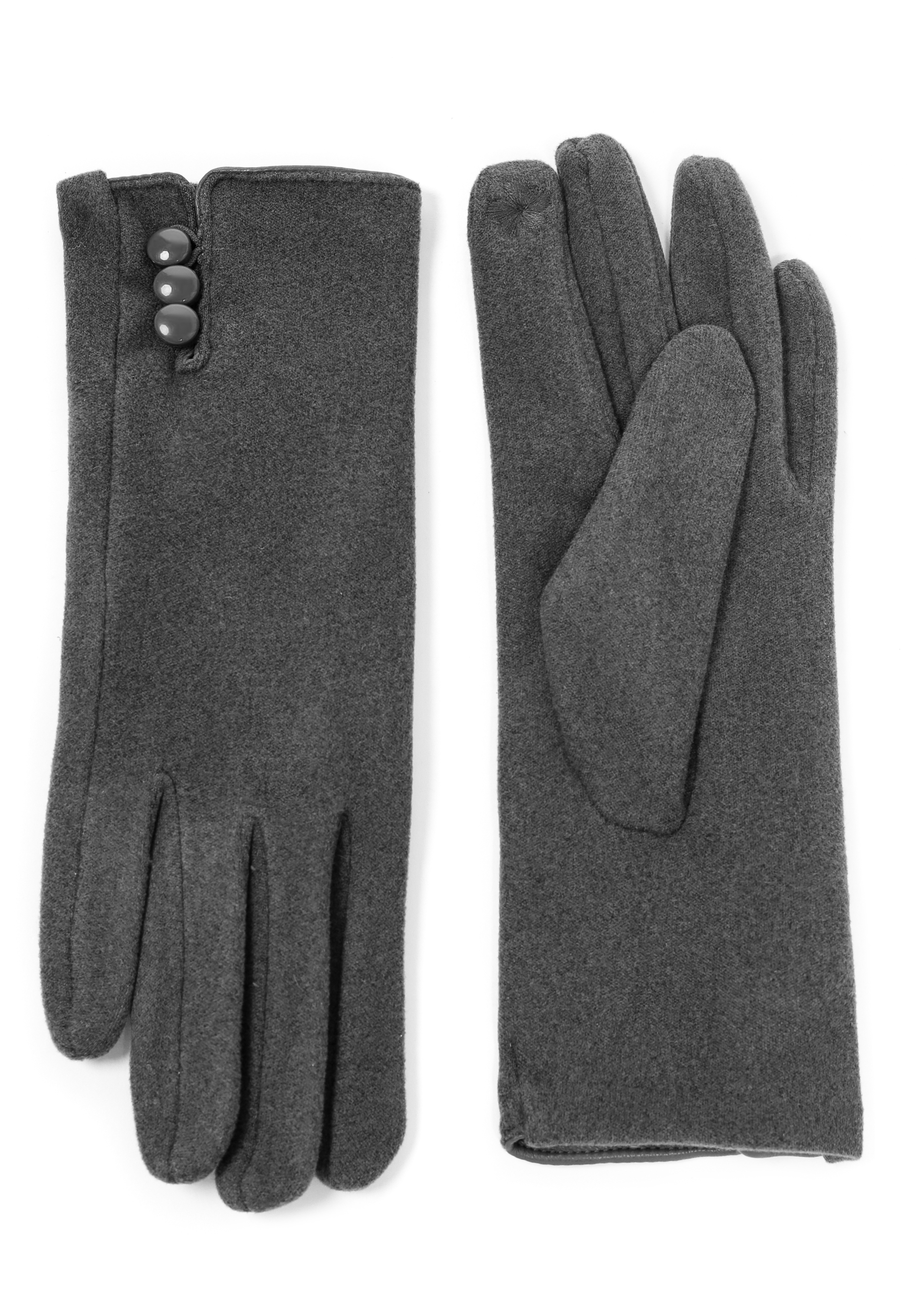 Перчатки женские "Хельга" Portofiano, цвет серый, размер 8