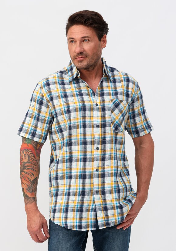 Рубашка в клетку Серкан шир.  580, рис. 1