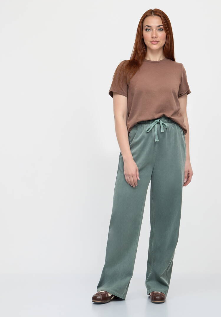 Брюки прямые от бедра с комфортным поясом шир.  750, рис. 6