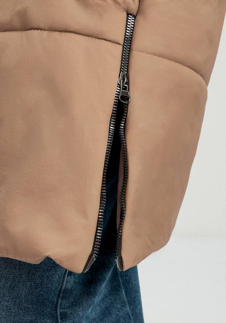 Пальто удлиненное с меховым капюшоном шир.  750, рис. 9