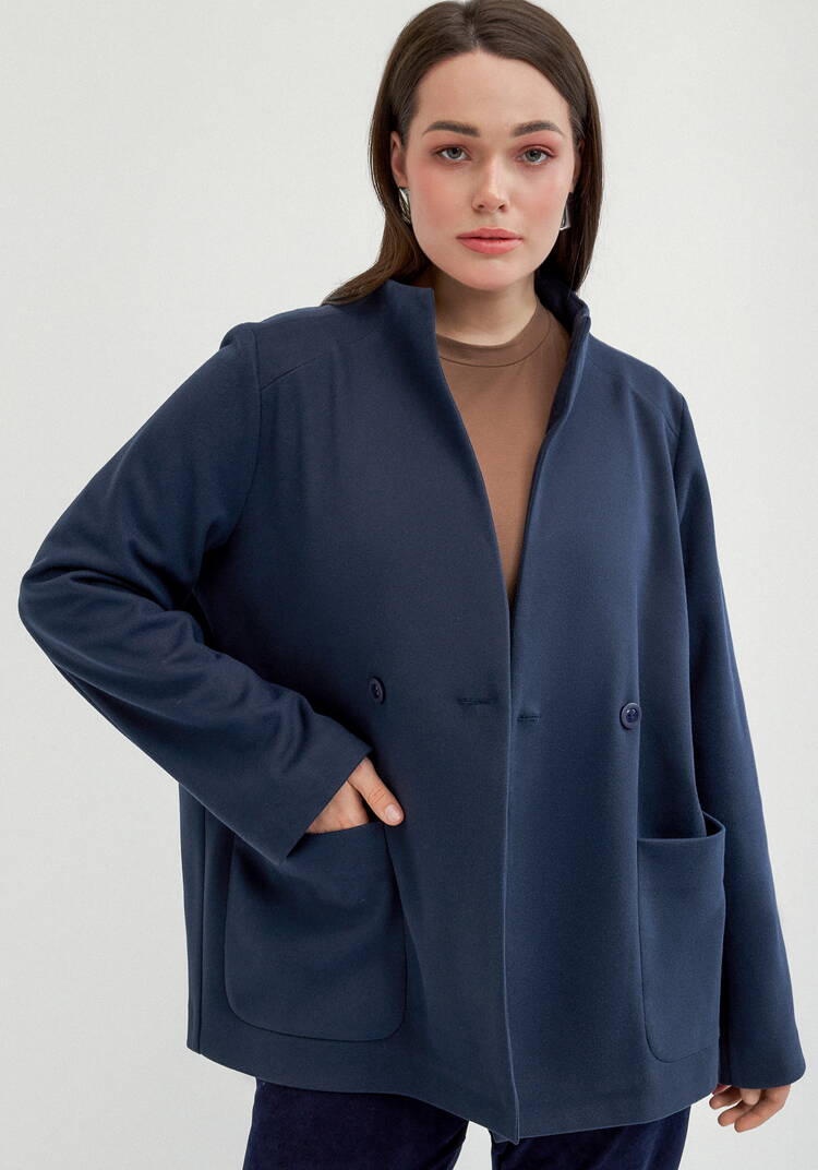 Пальто укороченное шир.  750, рис. 1