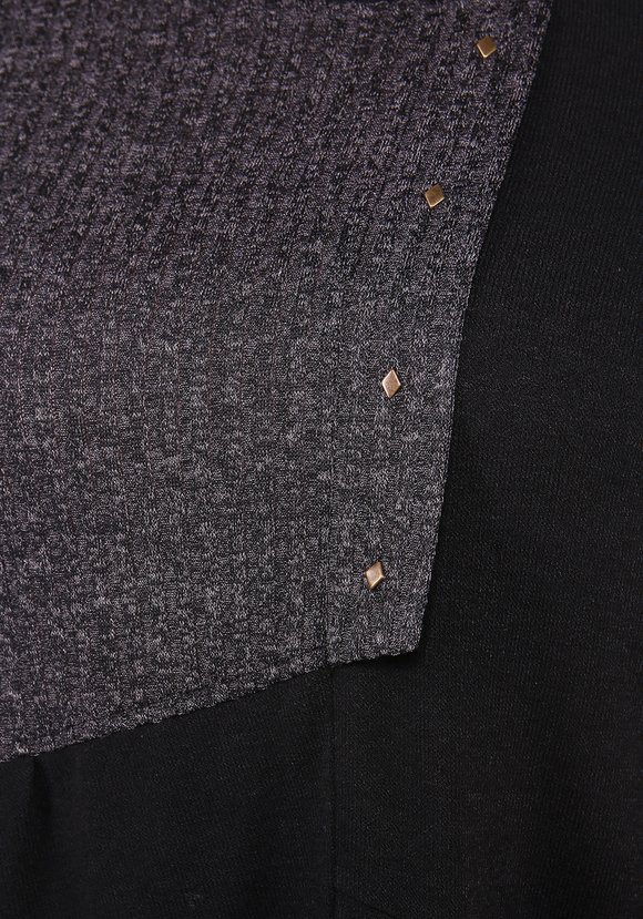 Джемпер из комбинированной ткани с карманом шир.  580, рис. 8