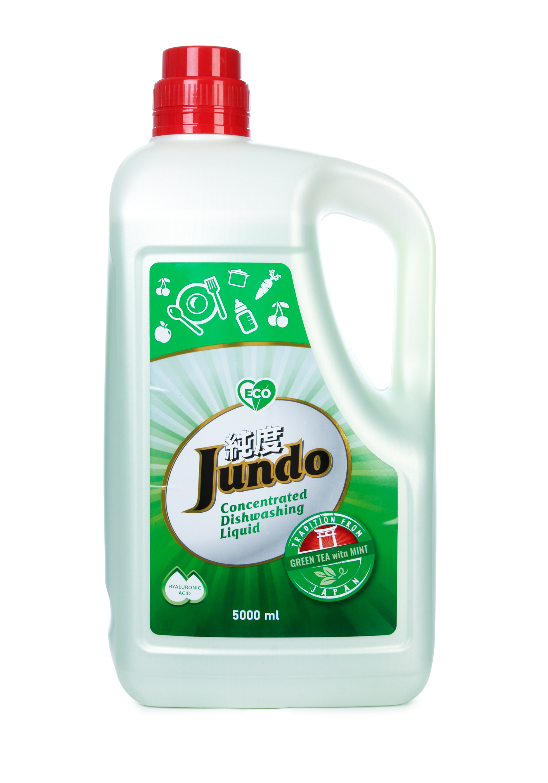 Концентрированный ЭКО-гель Jundо, 5 л. Jundo, цвет зеленый чай с мятой