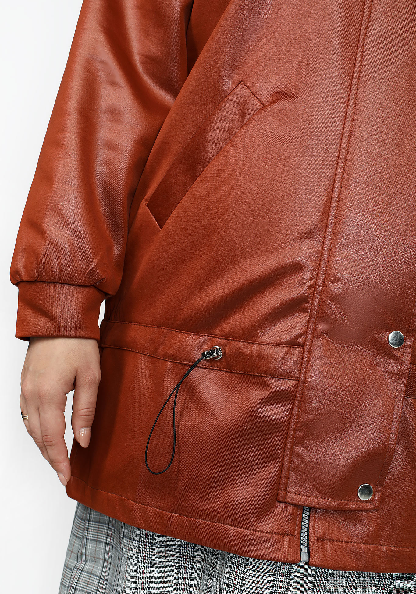 Куртка "Мелодия дождя" Bella signora, размер 58, цвет красный - фото 7