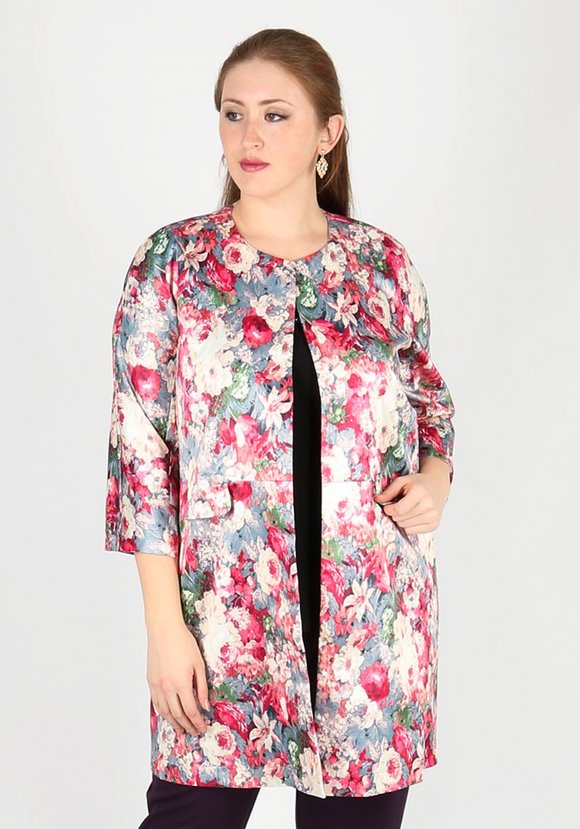 Кардиган на застежке с имитацией карманов шир.  580, рис. 8