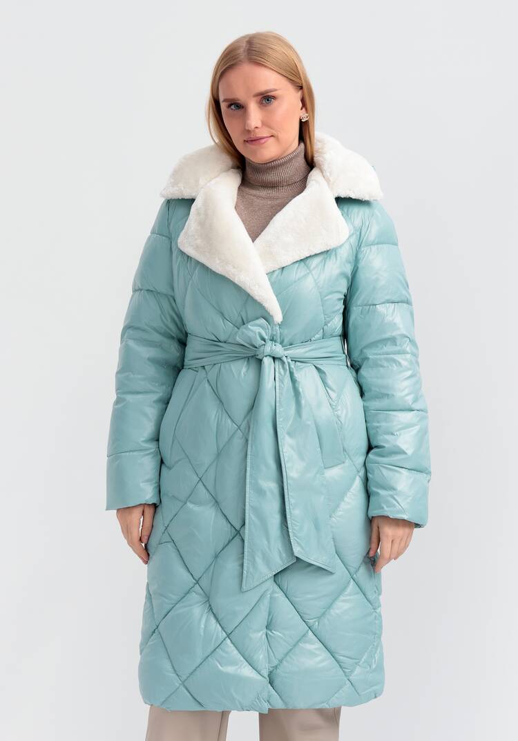 Пуховик со съемным капюшоном Адель шир.  750, рис. 4