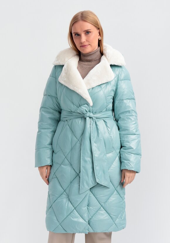 Пуховик со съемным капюшоном Адель шир.  580, рис. 4