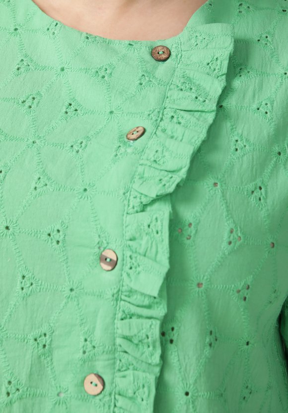 Блуза свободная из фактурной ткани шир.  580, рис. 9