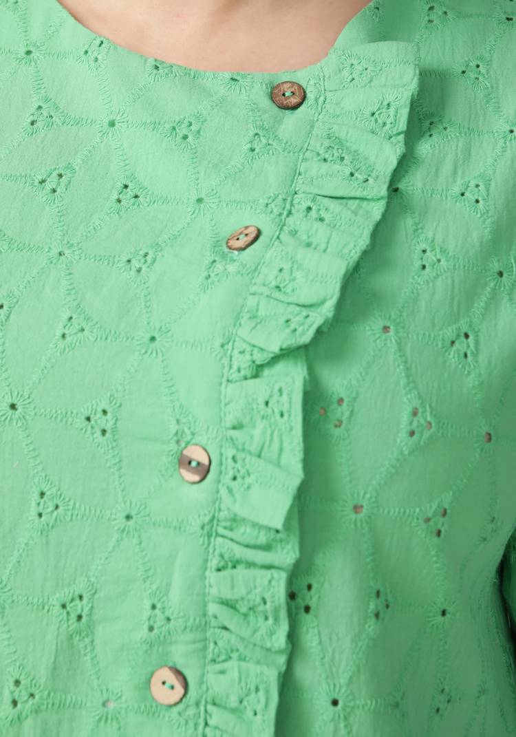 Блуза свободная из фактурной ткани шир.  750, рис. 9