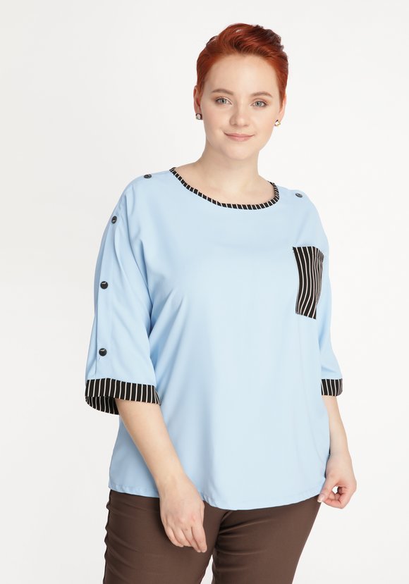 Блуза Замечательная идея шир.  580, рис. 5