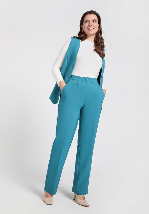 Брюки классика прямые от бедра шир.  580, рис. 20