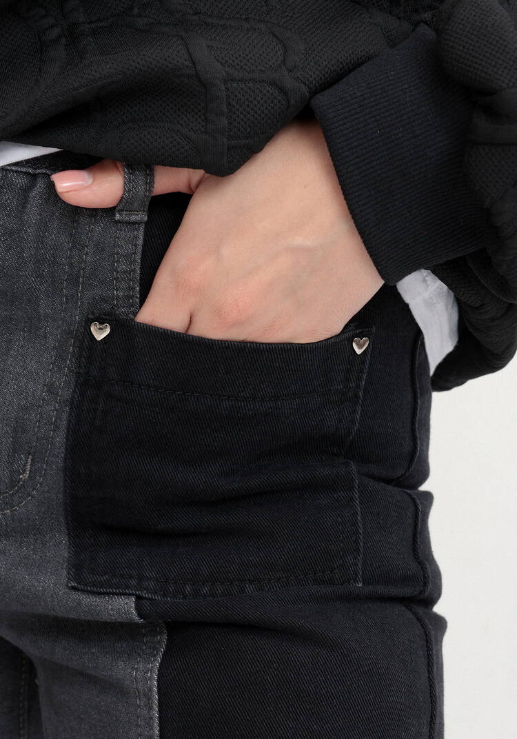 Джинсы комбинированные двухцветные шир.  750, рис. 13