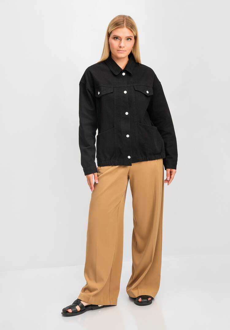 Джинсовая куртка Селена шир.  750, рис. 12