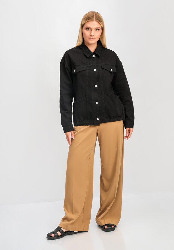 Джинсовая куртка Селена шир.  580, рис. 12