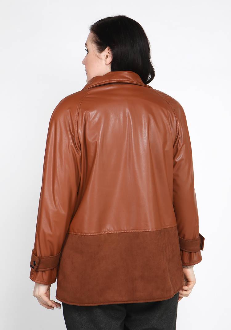 Куртка из экокожи на молнии шир.  750, рис. 11