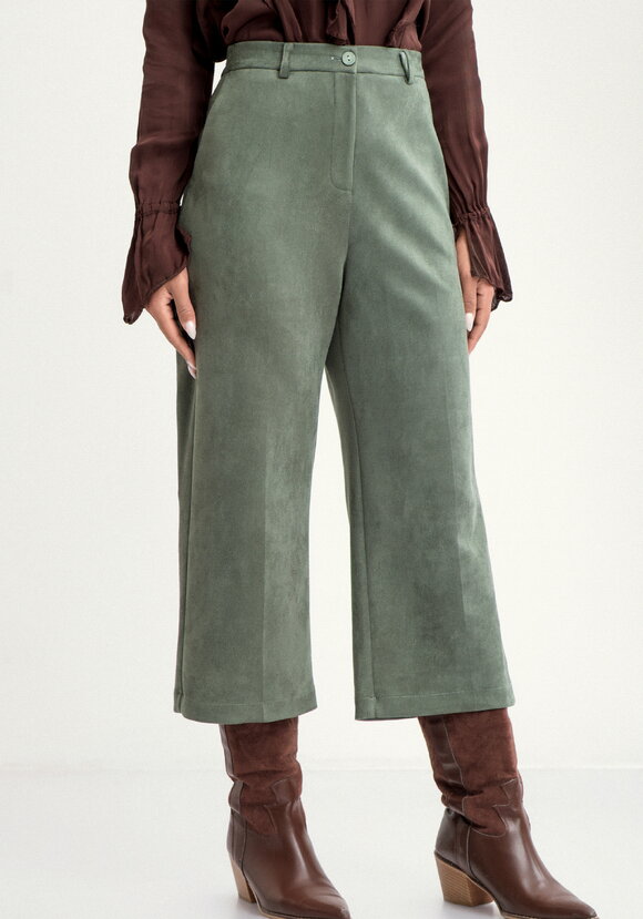 Брюки кюлоты из эко замши шир.  580, рис. 4