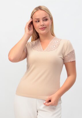 Майка женская с кружевом Радмила