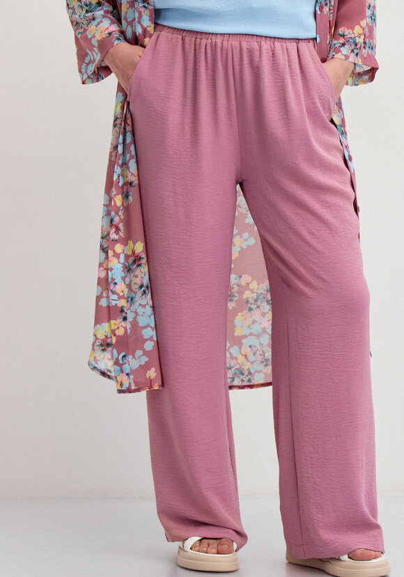 Брюки палаццо на резинке с карманами шир.  580, рис. 18