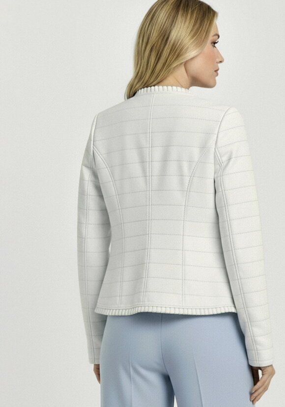 Куртка из экокожи с рюшей шир.  580, рис. 29