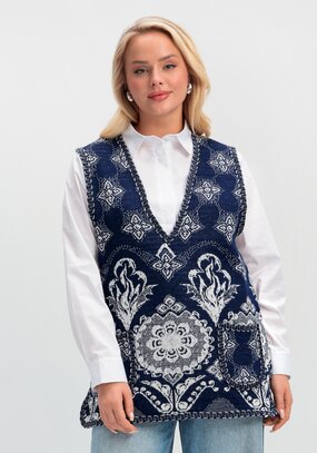 Жилет из шерсти Ласковое тепло