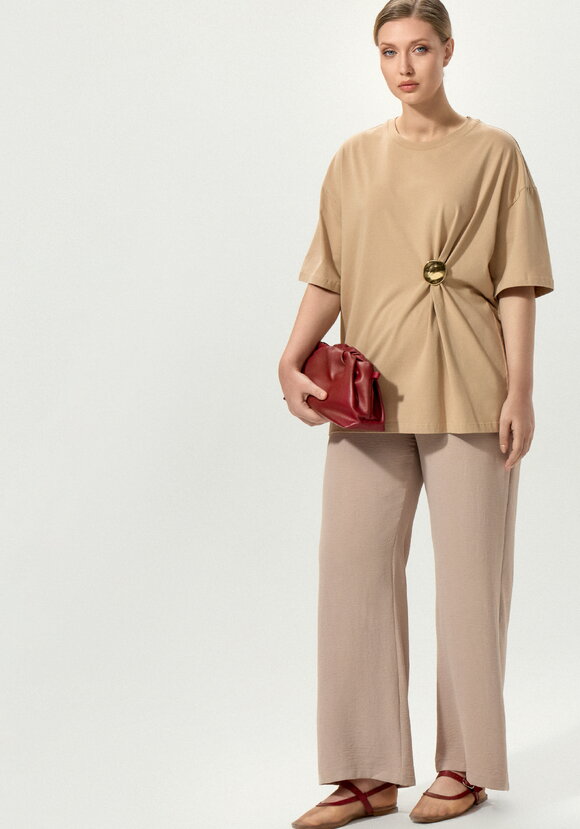 Брюки свободные на резинке по поясу шир.  580, рис. 7