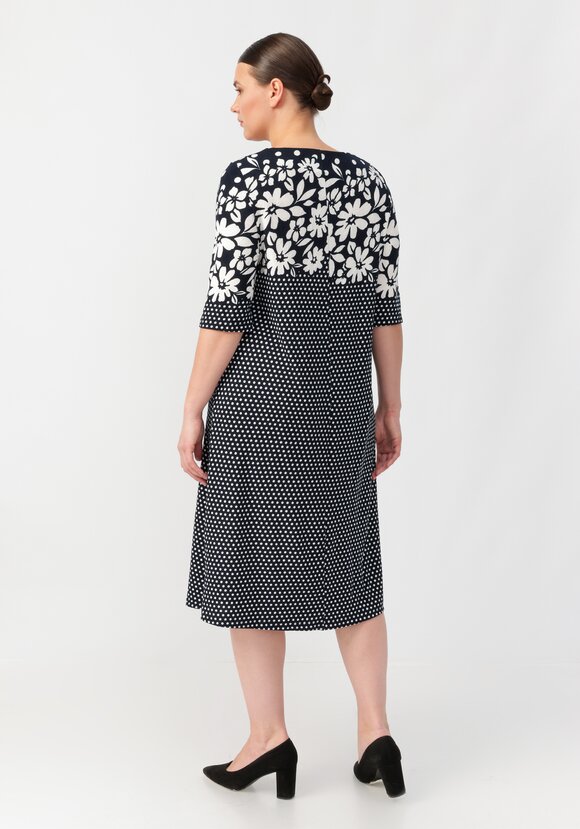 Платье Горох с принтом шир.  580, рис. 4