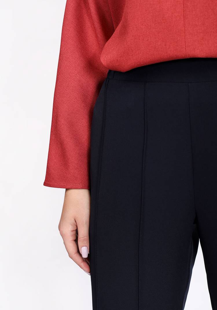 Брюки с декоративными отстрочками шир.  750, рис. 16