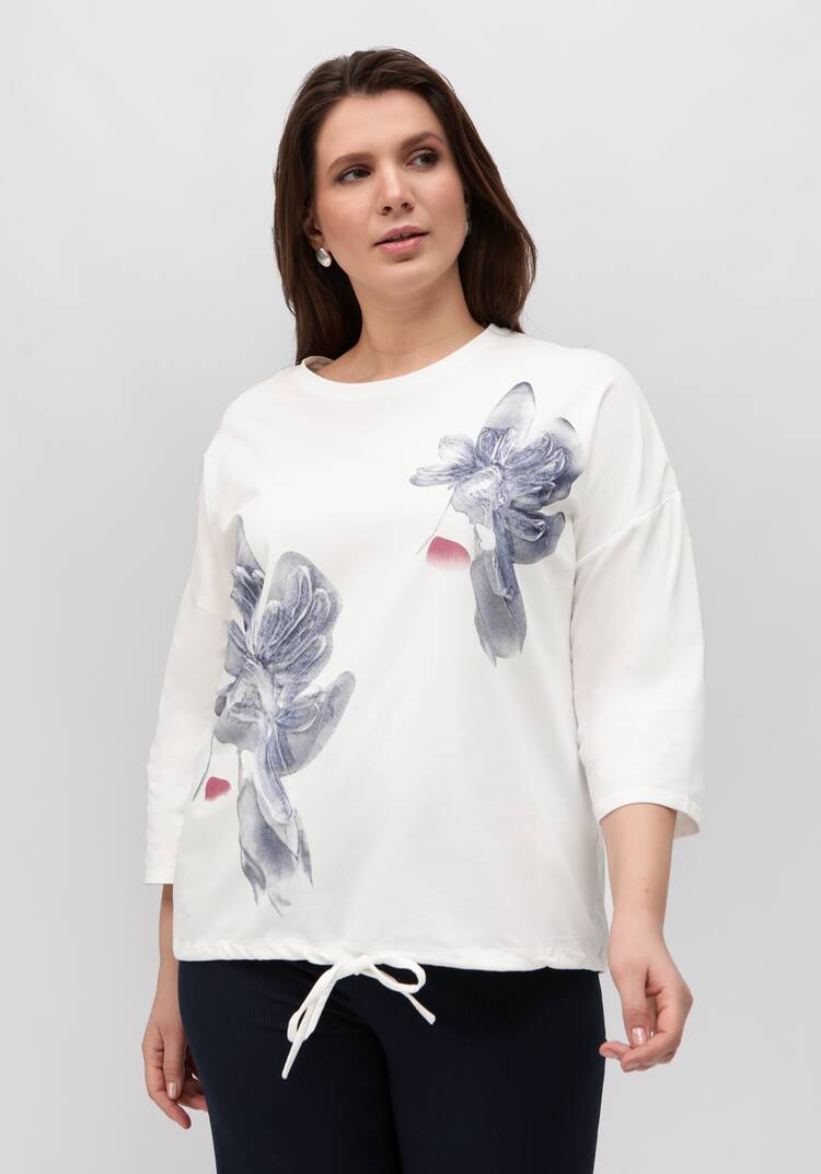 Блуза с принтом на кулиске шир.  750, рис. 19