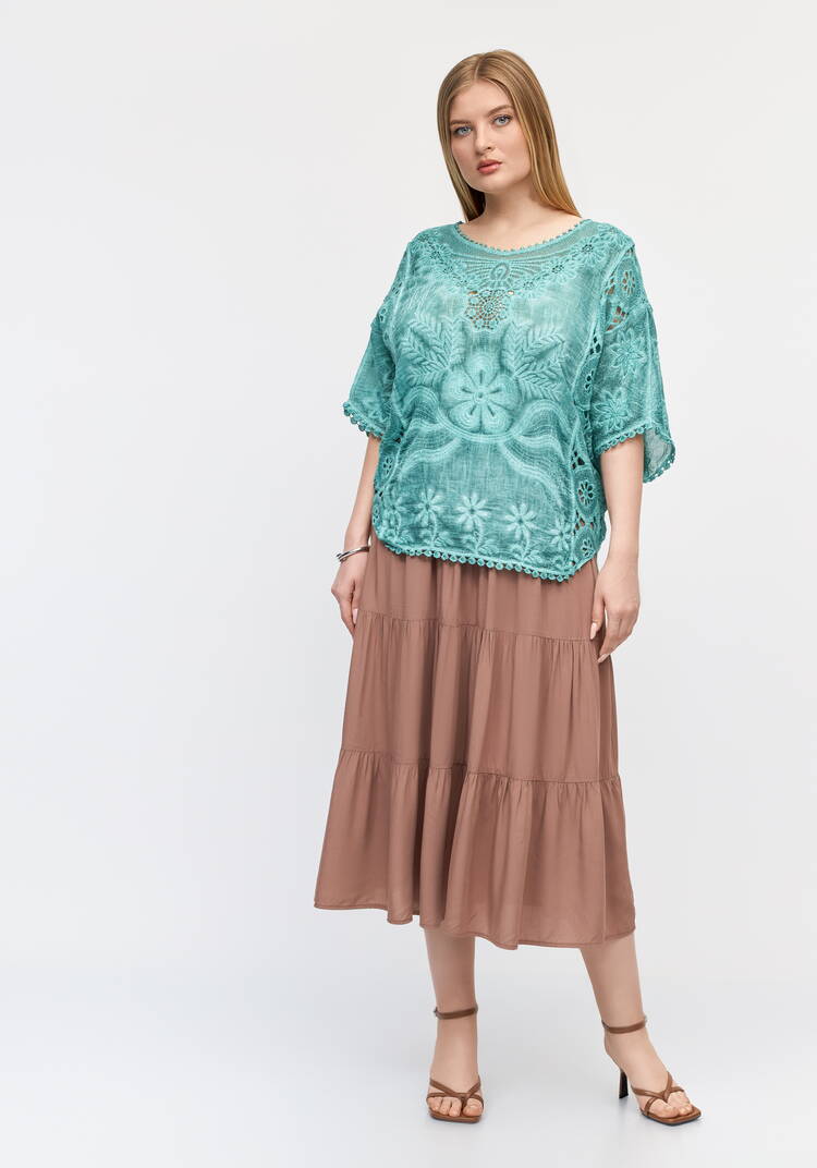 Блуза Ажурный флер шир.  750, рис. 14