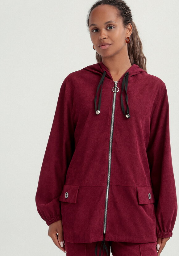 Куртка вельветовая с капюшоном на молнии шир.  580, рис. 12