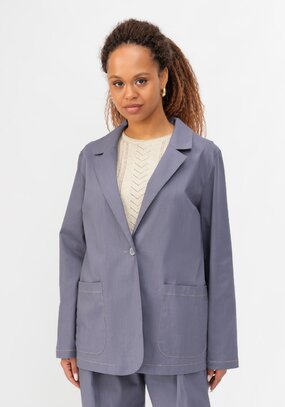 Пиджак изо льна однобортный