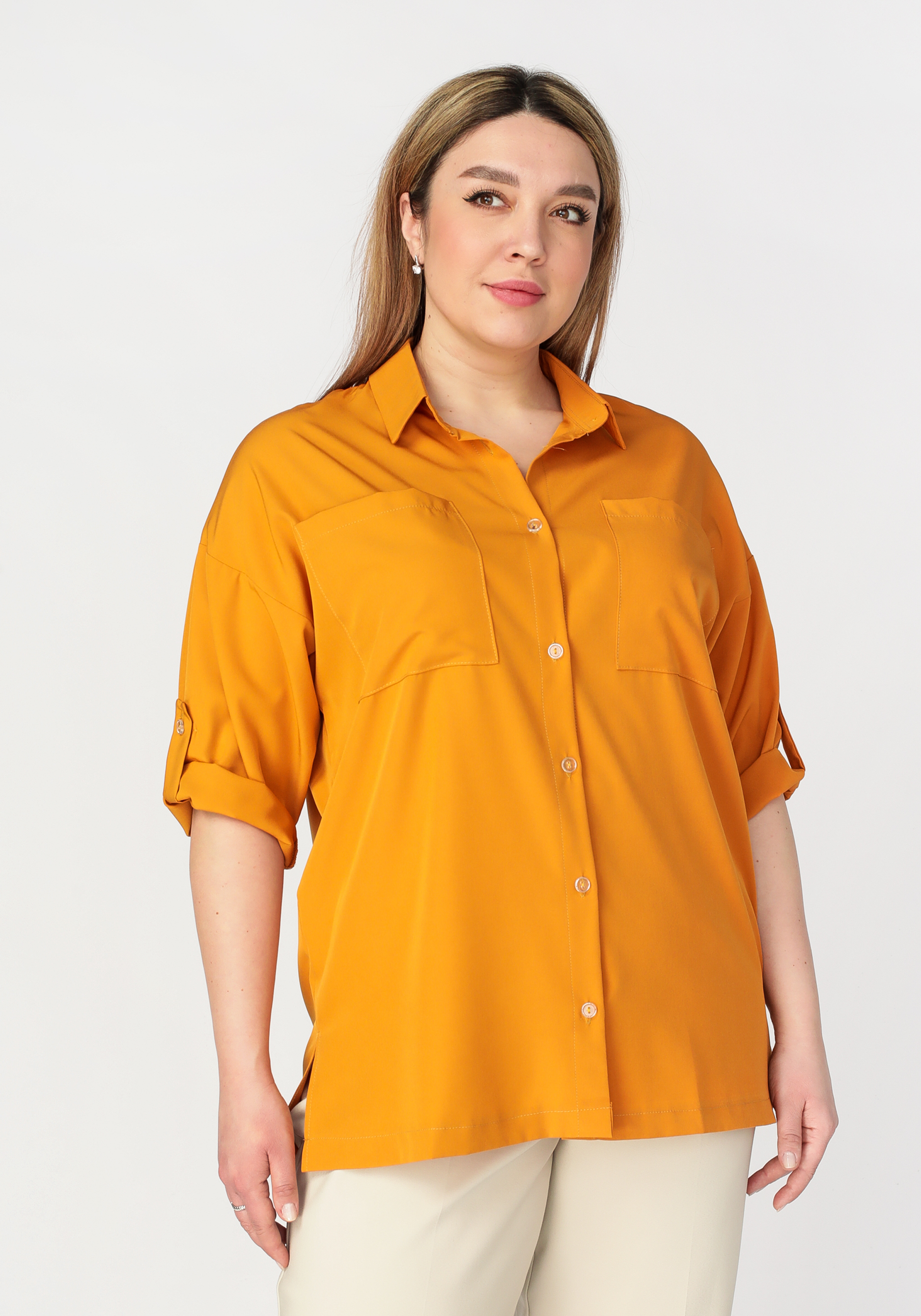 Рубашка женская "Стелла", размер 50, цвет синий - фото 9