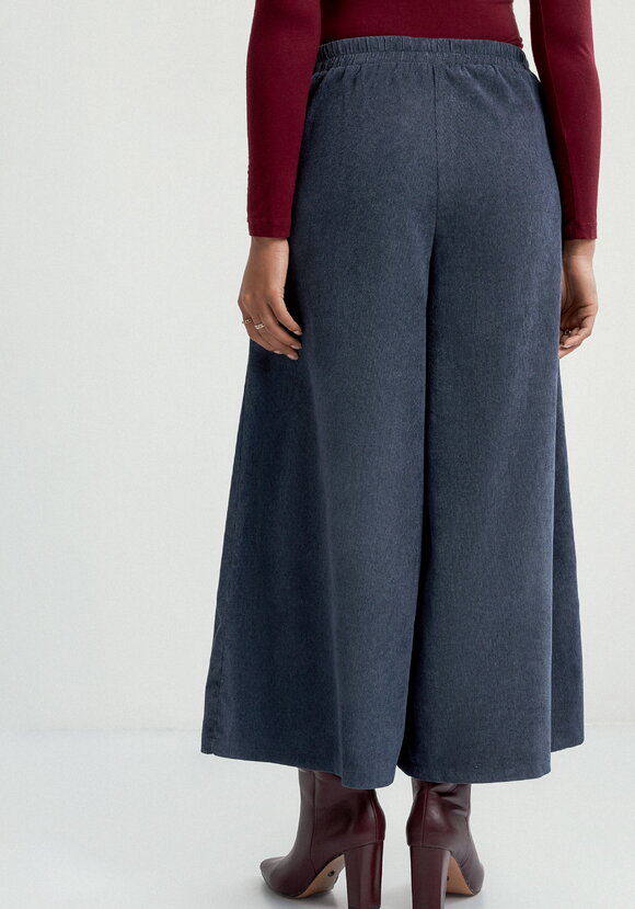 Юбка-брюки из микровельвета шир.  580, рис. 20