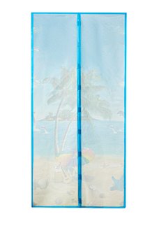 Москитная сетка на дверь с магнитами, 2шт.