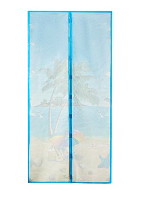 Москитная сетка на дверь с магнитами, 2шт.