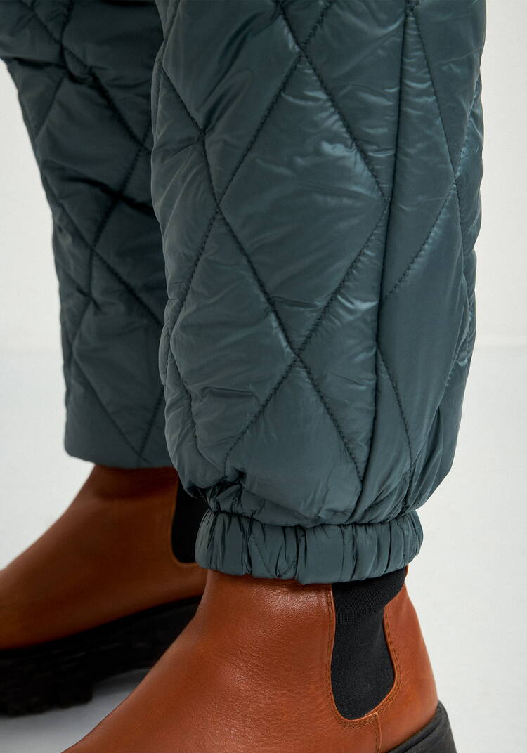 Брюки стеганые, утеплённые Элина шир.  750, рис. 12