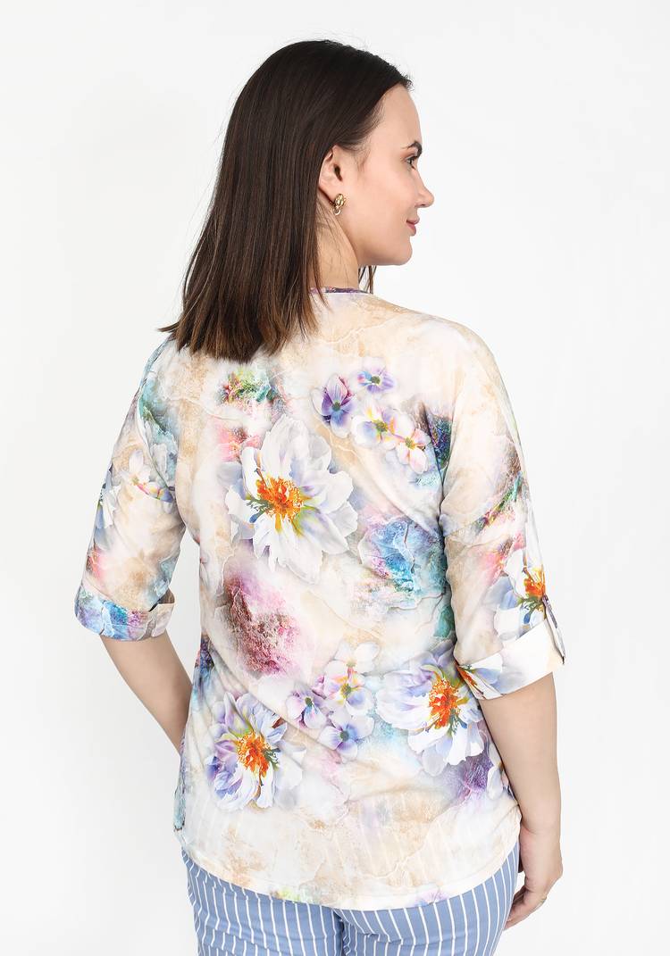 Туника Цветочный свет шир.  750, рис. 3