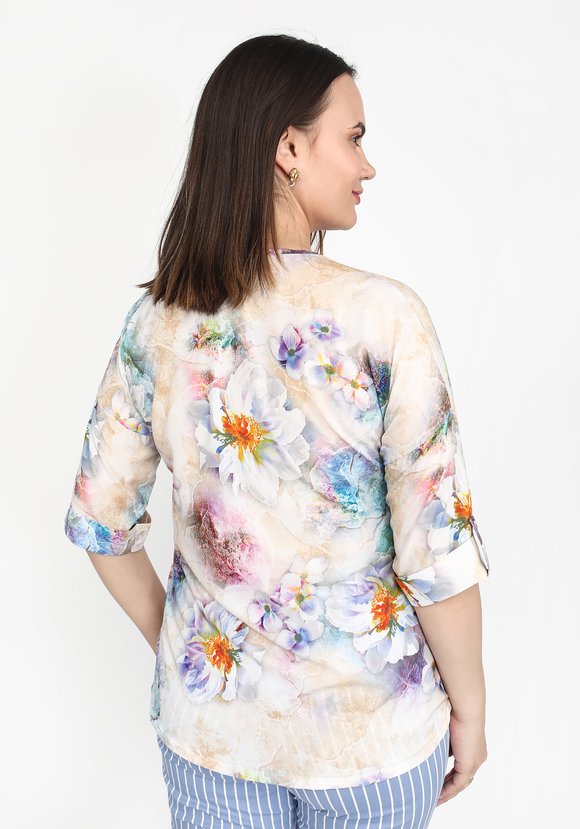 Туника Цветочный свет шир.  580, рис. 3