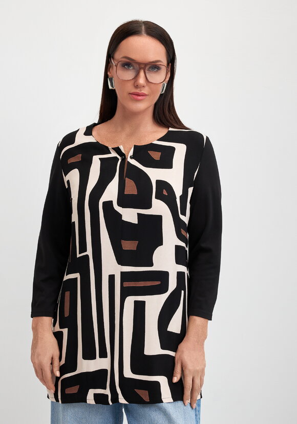 Блуза с крафическим принтом Лола шир.  580, рис. 4